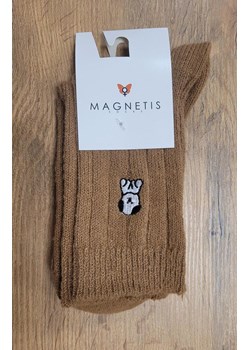 Ciepłe skarpetki damskie z aplikacją camel YN5063, Kolor camel, Rozmiar uniwersalny, Magnetis ze sklepu Intymna w kategorii Skarpetki damskie - zdjęcie 187803990