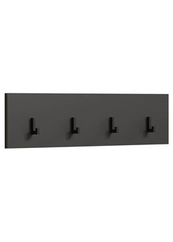 Prosty wieszak ścienny z 4 haczykami do przedpokoju grafit W8-Z94 ze sklepu Edinos.pl w kategorii Zestawy mebli do przedpokoju - zdjęcie 187804023
