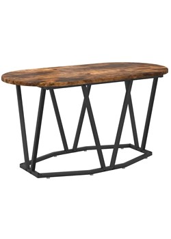 Nowoczesny owalny stolik kawowy dąb wędzony H4-F19 ze sklepu Edinos.pl w kategorii Dom - zdjęcie 187804080