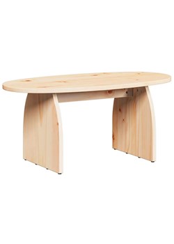 Sosnowy stolik kawowy owalny K4-W46 ze sklepu Edinos.pl w kategorii Dom - zdjęcie 187804103