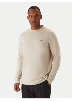 BOSS Longsleeve 50506365 Beżowy Regular Fit ze sklepu MODIVO w kategorii T-shirty męskie - zdjęcie 187804861
