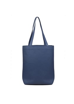 niebieska torebka damska skórzana shopperka  Chiara ze sklepu Słoń Torbalski w kategorii Torby Shopper bag - zdjęcie 187805041