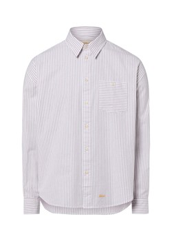 BLKVIS Męska koszula casual Mężczyźni Regular Fit Bawełna mocca w paski ze sklepu vangraaf w kategorii Koszule męskie - zdjęcie 187805091