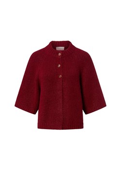 Neo Noir Kardigan damski z zawartością wełny - Benuta Fluffy Kobiety bordowy jednolity ze sklepu vangraaf w kategorii Swetry damskie - zdjęcie 187805102