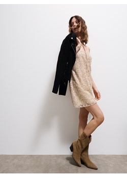 Mohito - Cekinowa sukienka mini - złoty ze sklepu Mohito w kategorii Sukienki - zdjęcie 187805224