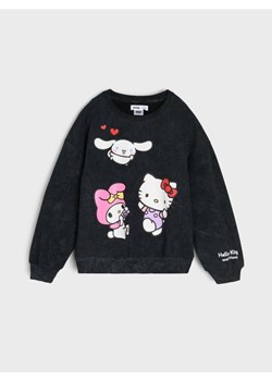 Sinsay - Bluza crewneck z nadrukiem Hello Kitty - czarny ze sklepu Sinsay w kategorii Bluzy chłopięce - zdjęcie 187805790