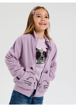 Sinsay - Bluza ze stójką zapinana na zamek z kieszeniami - fioletowy ze sklepu Sinsay w kategorii Bluzy dziewczęce - zdjęcie 187805792