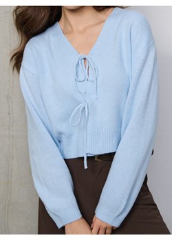 Sinsay - Sweter z kokardami - błękitny ze sklepu Sinsay w kategorii Swetry damskie - zdjęcie 187805802