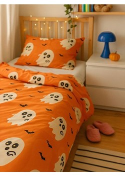 Sinsay - Komplet pościeli z motywem halloweenowym - pomarańczowy ze sklepu Sinsay w kategorii Pościel dziecięca - zdjęcie 187805831