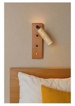 Opviq Lampa ścienna w kolorze beżowo-jasnobrązowym - wys. 22 cm ze sklepu Limango Polska w kategorii Oświetlenie - zdjęcie 187807034