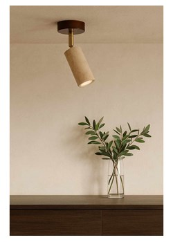Opviq Lampa sufitowa w kolorze beżowo-brązowym - Ø 10 cm ze sklepu Limango Polska w kategorii Oświetlenie - zdjęcie 187807241
