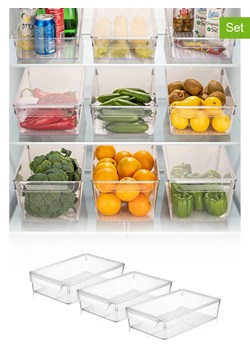 Violeta Home Organizery (3 szt.) do lodówki - 32,5 x 7 x 20 cm ze sklepu Limango Polska w kategorii Akcesoria i przechowywanie - zdjęcie 187808284