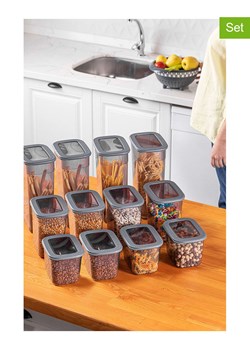 Violeta Home Pojemniki (12 szt.) w kolorze antracytowym ze sklepu Limango Polska w kategorii Pojemniki kuchenne - zdjęcie 187808520