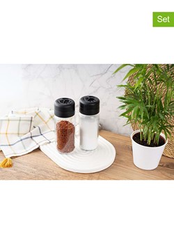 Violeta Home Pojemniki (2 szt.) w kolorze czarnym na przyprawy - 245 ml ze sklepu Limango Polska w kategorii Młynki do soli i pieprzu - zdjęcie 187808650