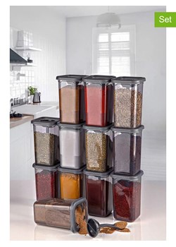 Violeta Home Pojemniki (12 szt.) w kolorze antracytowym - 400 ml ze sklepu Limango Polska w kategorii Pojemniki kuchenne - zdjęcie 187809074