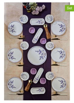 Violeta Home 21-częściowy zestaw śniadaniowy w kolorze biało-fioletowym ze sklepu Limango Polska w kategorii Naczynia - zdjęcie 187809330