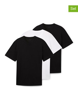 Tom Tailor Koszulki (3 szt.) w kolorze czarnym i białym ze sklepu Limango Polska w kategorii T-shirty męskie - zdjęcie 187810314
