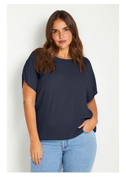 KAFFE curve Koszulka &quot;Ami&quot; w kolorze granatowym ze sklepu Limango Polska w kategorii Bluzki damskie - zdjęcie 187810610