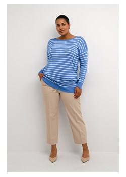 KAFFE curve Sweter w kolorze niebiesko-białym ze sklepu Limango Polska w kategorii Swetry damskie - zdjęcie 187810754
