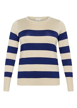 KAFFE curve Sweter w kolorze kremowo-granatowym ze sklepu Limango Polska w kategorii Swetry damskie - zdjęcie 187810924