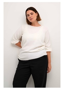 KAFFE curve Sweter w kolorze białym ze sklepu Limango Polska w kategorii Swetry damskie - zdjęcie 187810942
