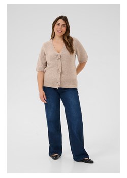 KAFFE curve Kardigan w kolorze beżowym ze sklepu Limango Polska w kategorii Swetry damskie - zdjęcie 187810972