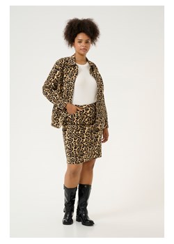 KAFFE curve Spódnica w kolorze jasnobrązowo-czarnym ze sklepu Limango Polska w kategorii Spódnice - zdjęcie 187811010