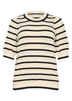 KAFFE curve Sweter w kolorze czarno-beżowym ze sklepu Limango Polska w kategorii Swetry damskie - zdjęcie 187811020