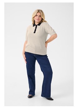 KAFFE curve Sweter w kolorze beżowym ze sklepu Limango Polska w kategorii Swetry damskie - zdjęcie 187811080