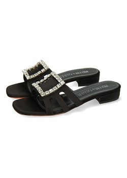 MELVIN &amp; HAMILTON Klapki &quot;Eugenie&quot; w kolorze czarnym ze sklepu Limango Polska w kategorii Klapki damskie - zdjęcie 187811482