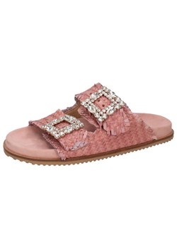 MELVIN &amp; HAMILTON Skórzane klapki &quot;Eve 1&quot; w kolorze jasnoróżowym ze sklepu Limango Polska w kategorii Klapki damskie - zdjęcie 187811850