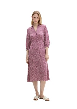 Tom Tailor Sukienka koszulowa w kolorze różowo-białym ze sklepu Limango Polska w kategorii Sukienki - zdjęcie 187813074