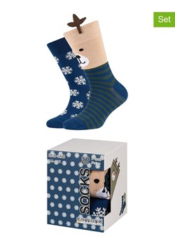 camano Skarpety (2 pary) w kolorze niebiesko-beżowym ze sklepu Limango Polska w kategorii Skarpetki dziecięce - zdjęcie 187813721