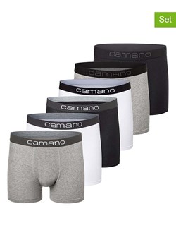 camano Bokserki (6 par) w kolorze biało-czarno-szarym ze sklepu Limango Polska w kategorii Majtki męskie - zdjęcie 187813782