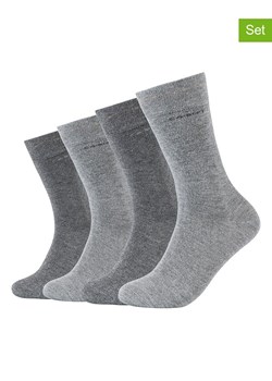 Skechers Skarpety (4 pary) w kolorze szarym ze sklepu Limango Polska w kategorii Skarpetki męskie - zdjęcie 187813890