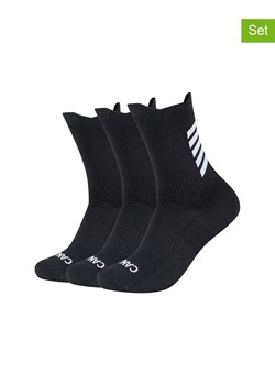 camano Skarpety sportowe (3 pary) w kolorze czarno-białym ze sklepu Limango Polska w kategorii Skarpetki męskie - zdjęcie 187813923