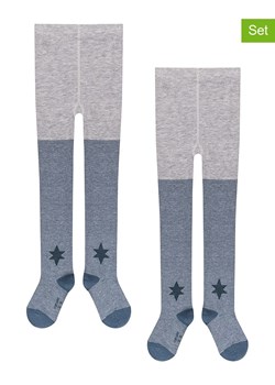 camano Rajstopy (2 pary) w kolorze niebiesko-szarym ze sklepu Limango Polska w kategorii Rajstopy dziecięce - zdjęcie 187813972