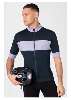 super.natural Koszulka kolarska &quot;Gravier&quot; w kolorze granatowo-lawendowym ze sklepu Limango Polska w kategorii T-shirty męskie - zdjęcie 187814311