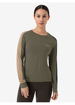 super.natural Koszulka &quot;Alarm&quot; w kolorze czarno-oliwkowym do biegania ze sklepu Limango Polska w kategorii Bluzki damskie - zdjęcie 187815003