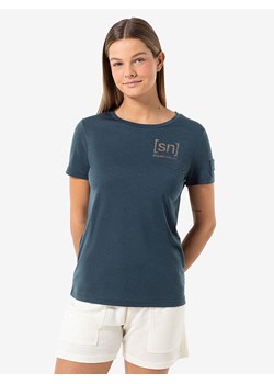 super.natural Koszulka funkcyjna &quot;Lines&quot; w kolorze granatowym ze sklepu Limango Polska w kategorii Bluzki damskie - zdjęcie 187815222