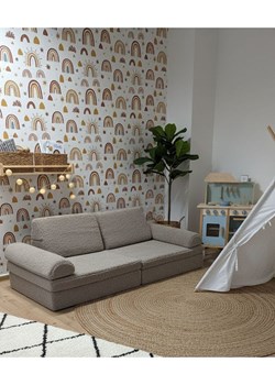 Bunky Kanapa &quot;Teddy&quot; w kolorze szarym do zabawy - 168 x 58 x 84 cm ze sklepu Limango Polska w kategorii Meble dziecięce - zdjęcie 187817343