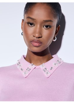 Mohito - Sweter z kołnierzykiem - różowy ze sklepu Mohito w kategorii Swetry damskie - zdjęcie 187817692