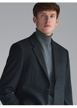 Reserved - Marynarka regular fit z wiskozą - ciemnoszary ze sklepu Reserved w kategorii Marynarki męskie - zdjęcie 187817881