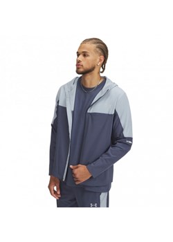 Męska kurtka treningowa Under Armour Vanish Woven Utility Jacket - szara ze sklepu Sportstylestory.com w kategorii Kurtki męskie - zdjęcie 187817952