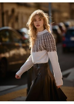 Mohito - Sweter z wełną i moherem - pastelowy różowy ze sklepu Mohito w kategorii Swetry damskie - zdjęcie 187818983