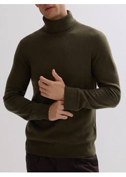 Reserved - Golf z kaszmirem - zielony ze sklepu Reserved w kategorii Swetry męskie - zdjęcie 187819074
