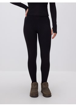 Reserved - Gładkie legginsy - czarny ze sklepu Reserved w kategorii Spodnie damskie - zdjęcie 187821014