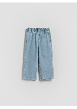 Reserved - Jeansy baggy z prostą nogawką - niebieski ze sklepu Reserved w kategorii Spodnie dziewczęce - zdjęcie 187821104