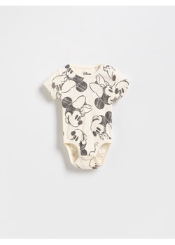 Reserved - Prążkowane body Minnie Mouse - złamana biel ze sklepu Reserved w kategorii Odzież dla niemowląt - zdjęcie 187821213