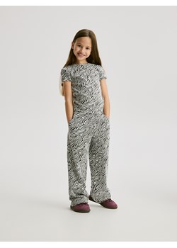 Reserved - Żakardowe spodnie - wielobarwny ze sklepu Reserved w kategorii Spodnie dziewczęce - zdjęcie 187821264